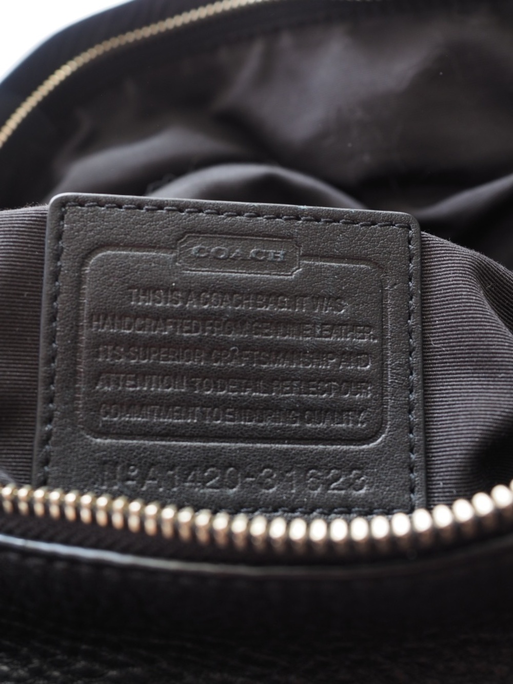 COACH A1420-31623 Bleecker Sullivan Black Pebble Leather Hobo Bag - Picture 4 of 8